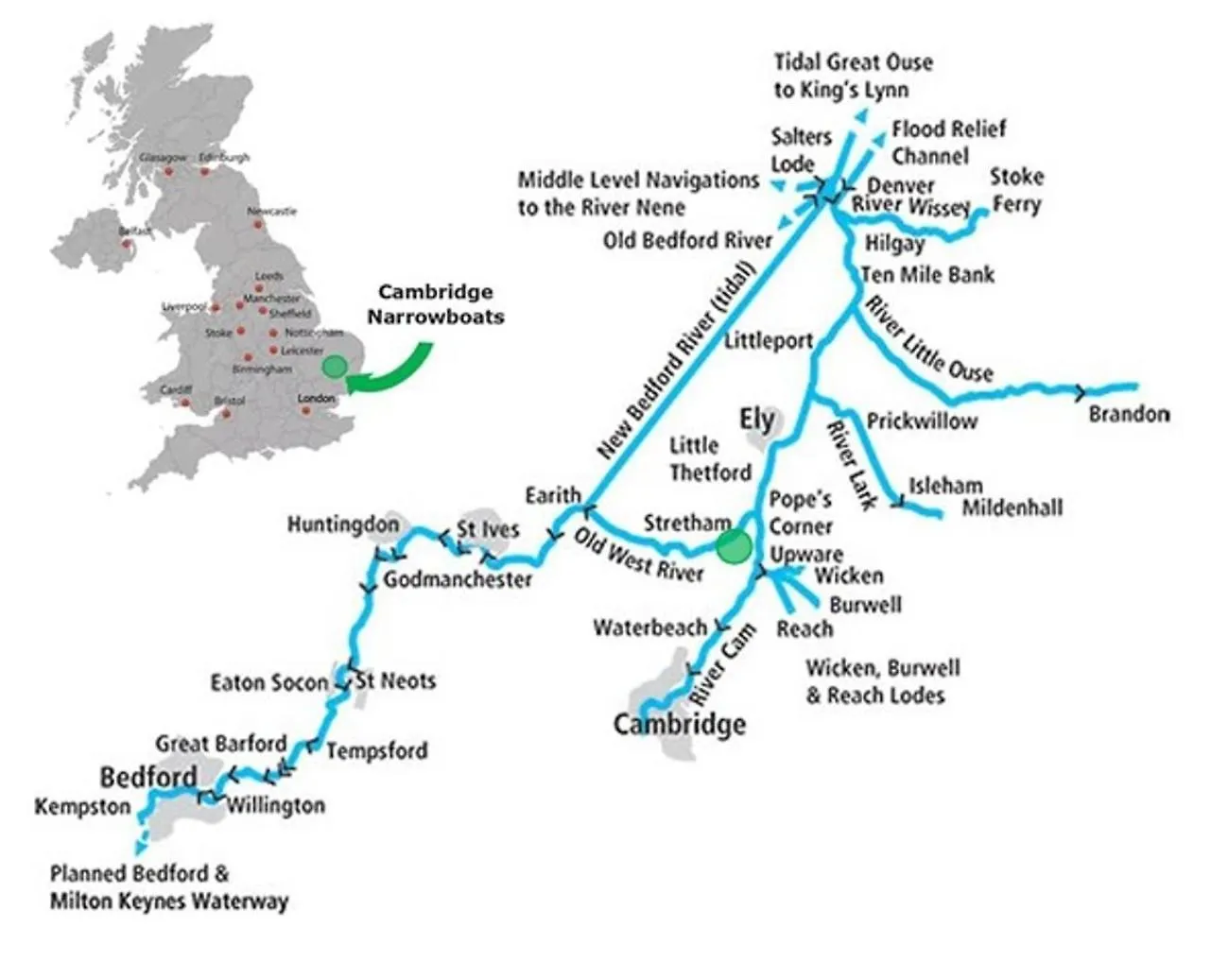 Cambridge Narrowboats - Beautiful New Moon Narrowboat Hotel Cambridge (Cambridgeshire)